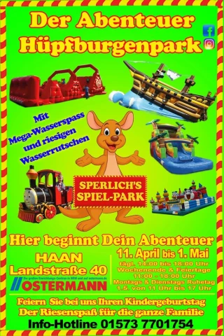 Sperlich‘s Spiel-Park steht vom 11.4. - 1.5.2026 wieder in Haan