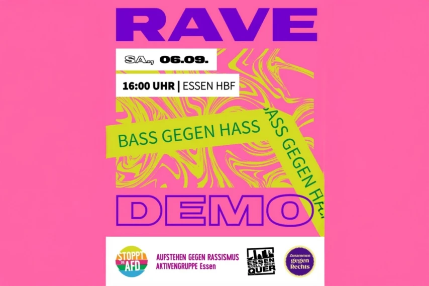 BASS GEGEN HASS RAVE-DEMO | Essen
