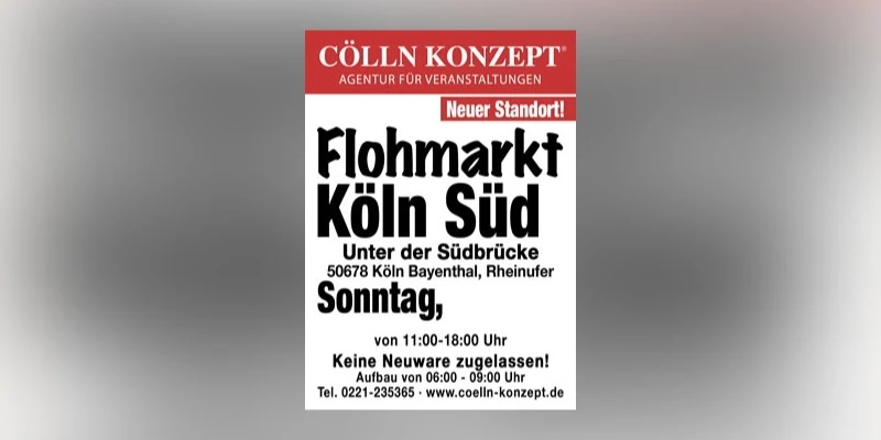 Flohmarkt Köln Südbrücke