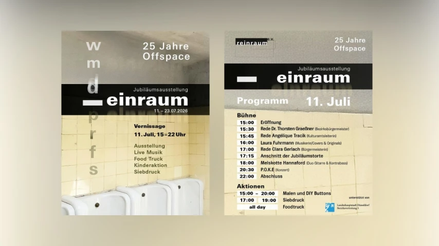 25 Jahre Offspace – Jubiläumsausstellung | Reinraum e.V. Düsseldorf