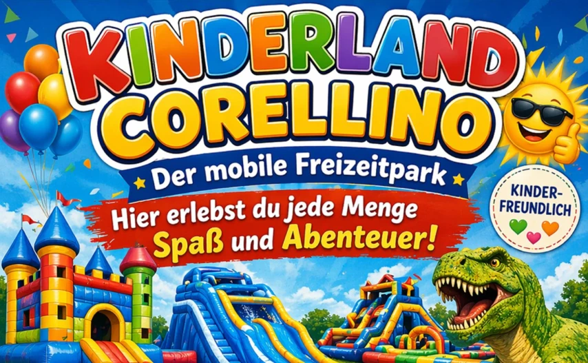 Kinderland Corellino steht vom 18.6. - 12.7.2026 in Paderborn