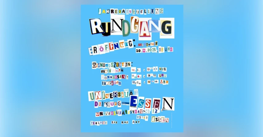 Jahresausstellung Rundgang der UDE
