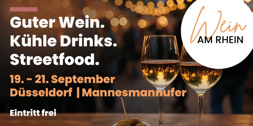 Wein am Rhein in Düsseldorf