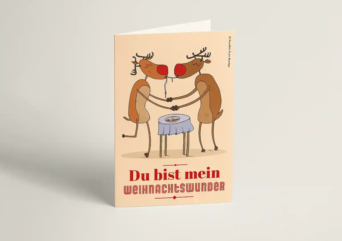 Mockup der kulturgehtweiter Weihnachtswunderkarte