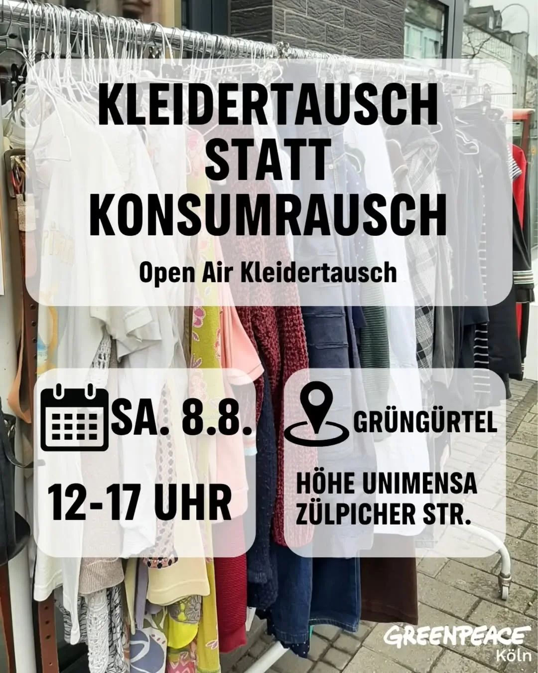Kleidertausch statt Konsumrausch | Grüngürtel Köln