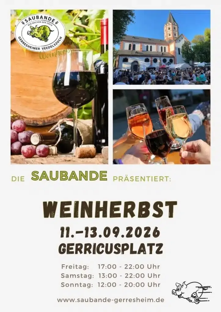 Weinherbst Gerresheim, Saubande