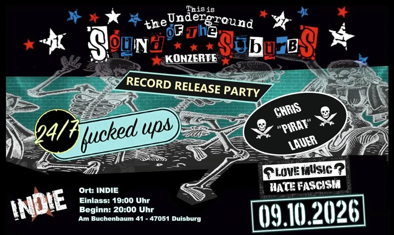 24/7 Fucked Ups Record Release Party im Indie Duisburg