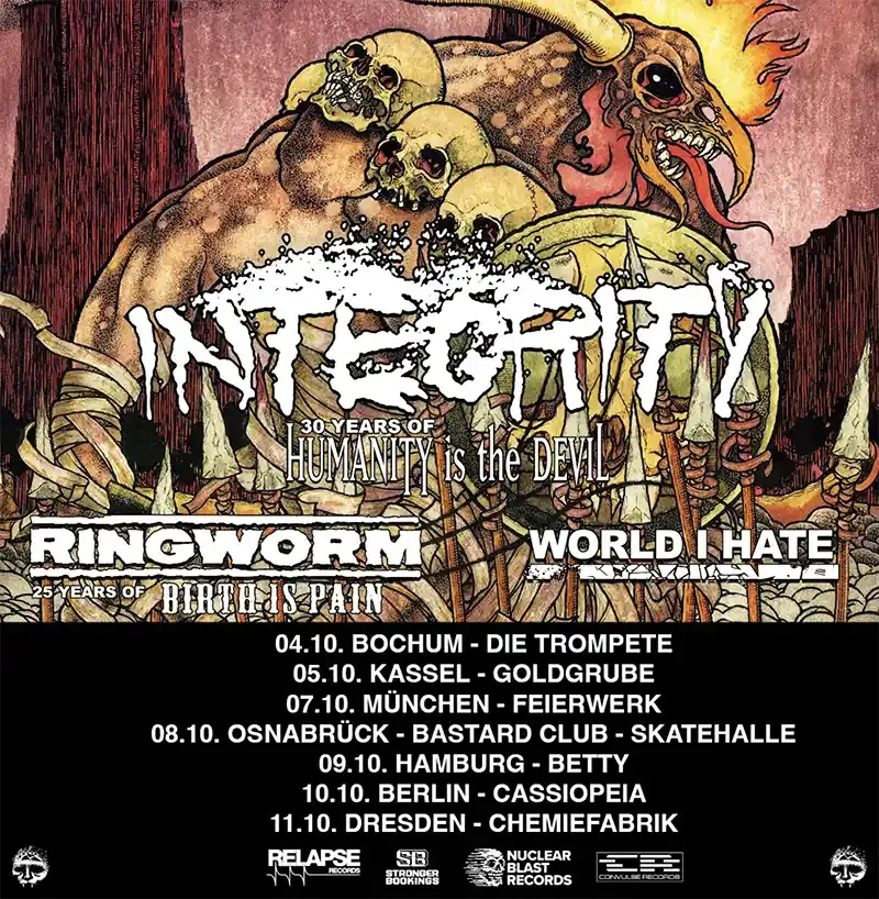 Integrity, Ringworm & World I Hate – live in Hamburg