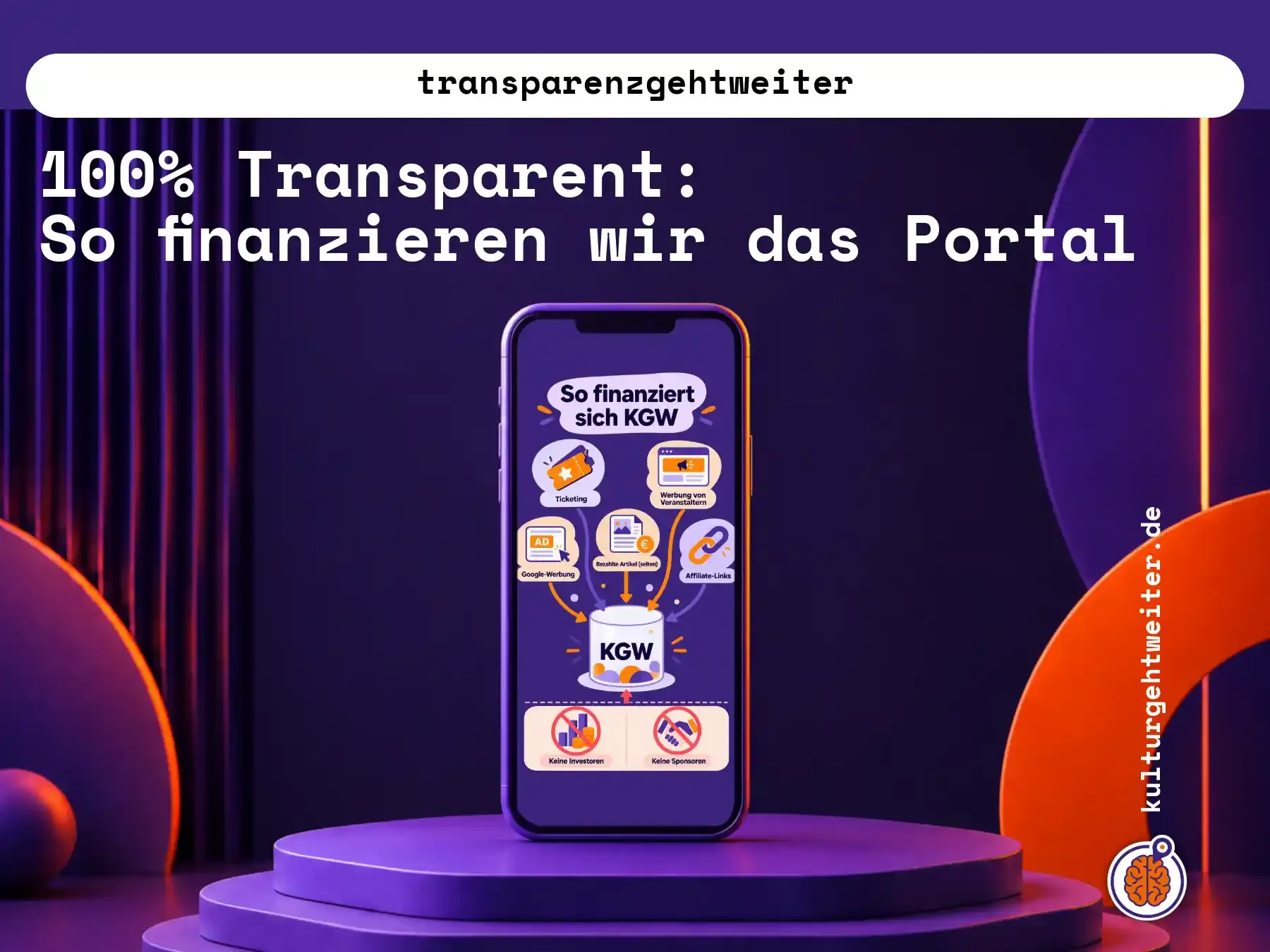 Abstrakte kulturgehtweiter Transparenz-Infografik auf einem Smartphone