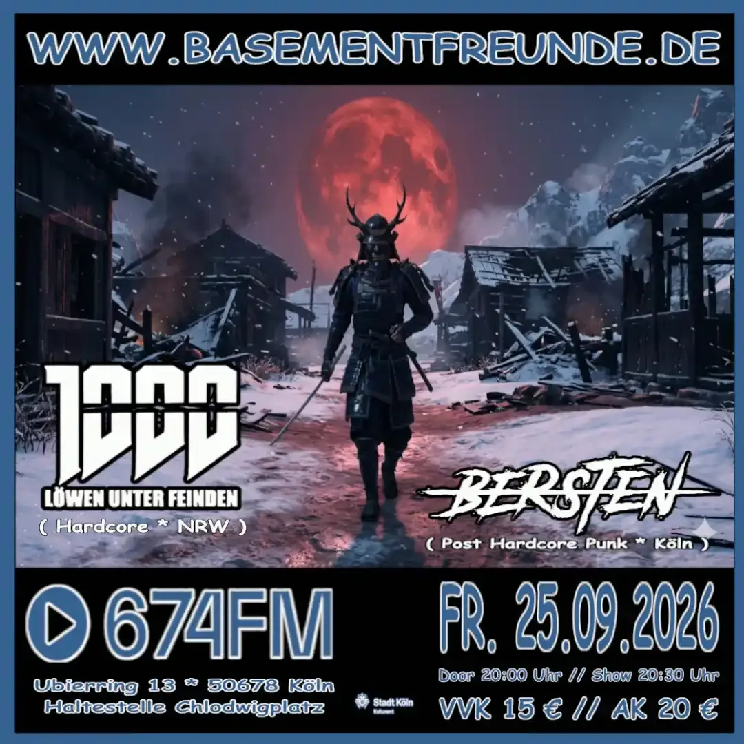 Tausend Löwen unter Feinden & Bersten live im 674FM