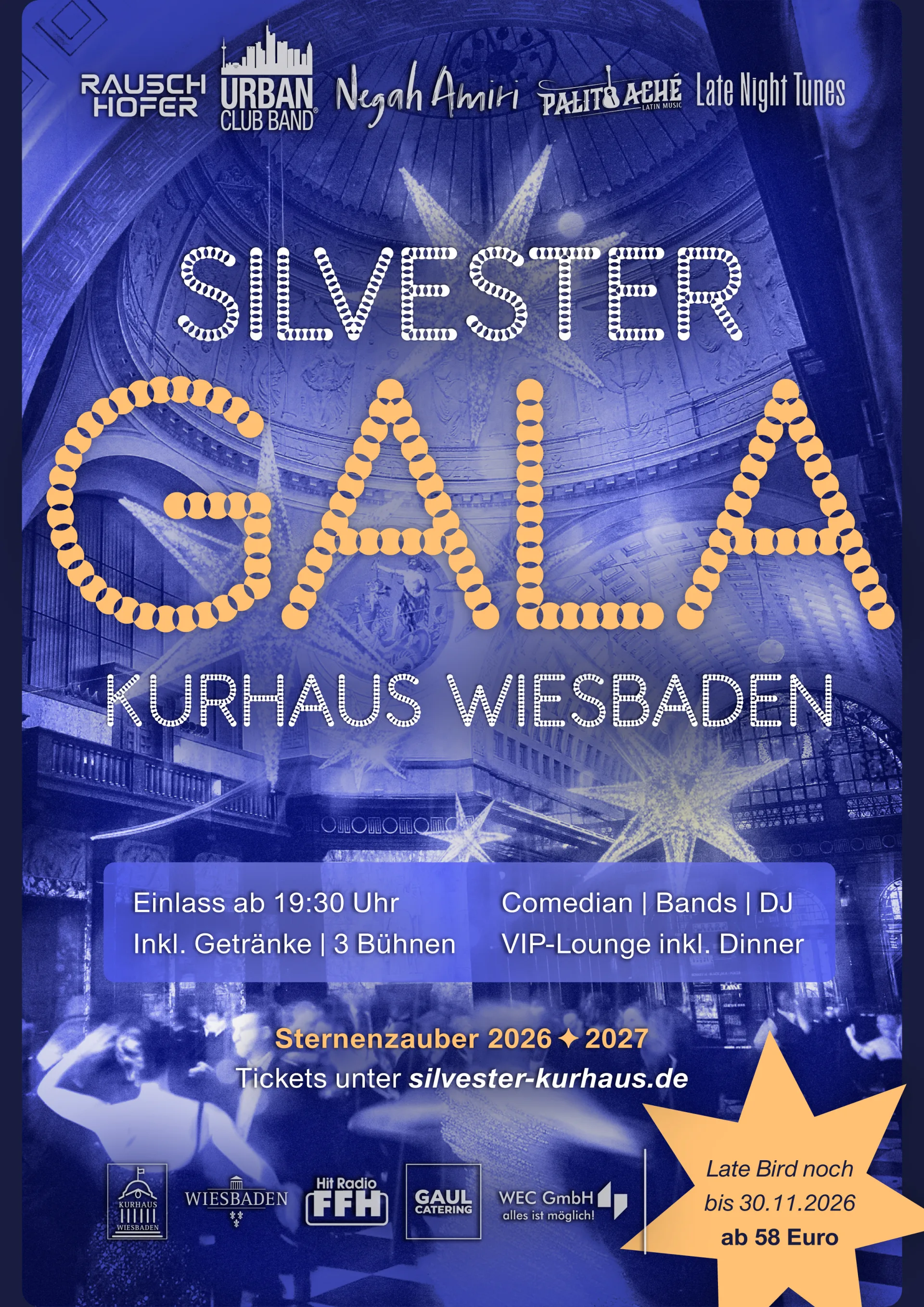 Silvester-Gala Night Kurhaus Wiesbaden 2026